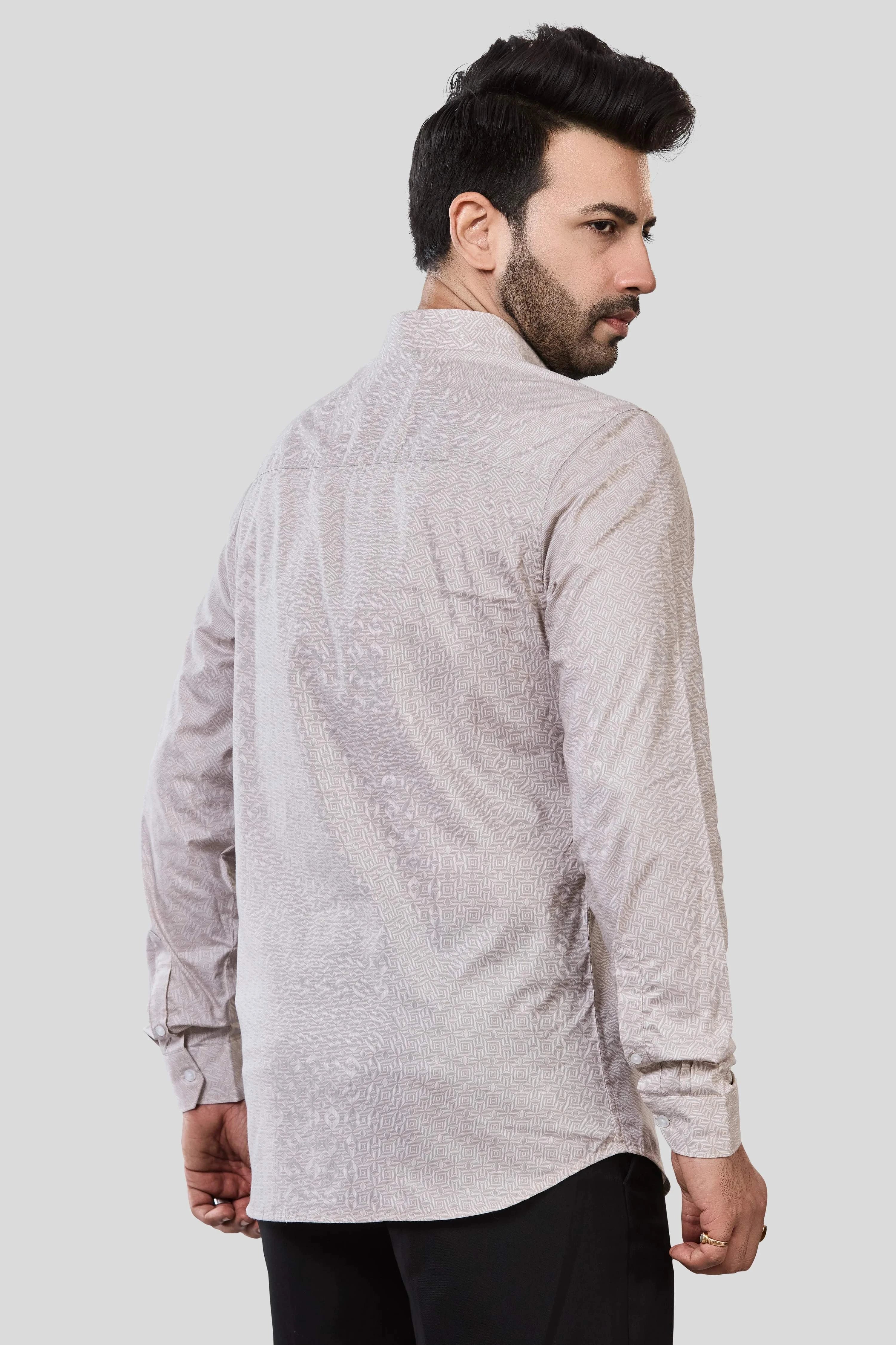 Jonesburg Men's Printed Slim Fit Formal Shirt | Grocsy