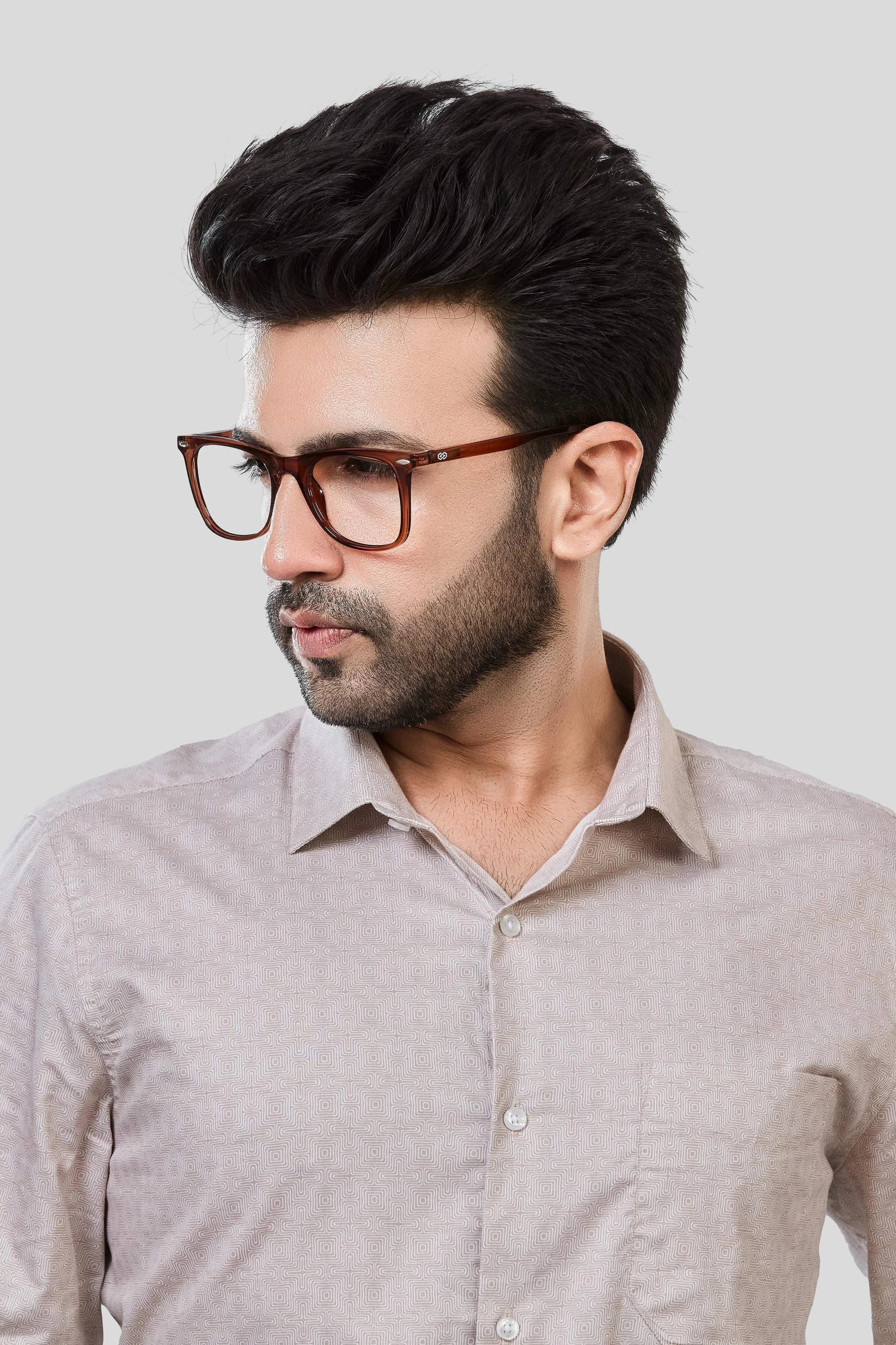 Jonesburg Men's Printed Slim Fit Formal Shirt | Grocsy