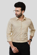 Jonesburg Men's Solid Slim Fit Formal Shirt | Grocsy
