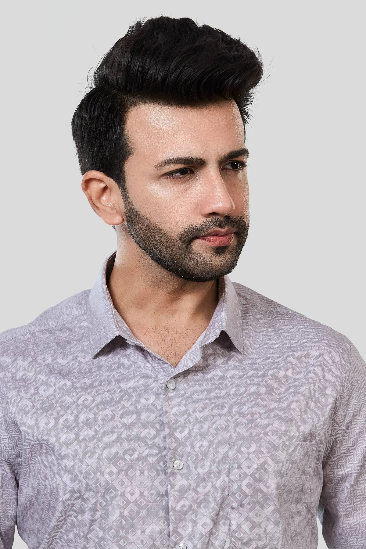 Jonesburg Men's Printed Slim Fit Formal Shirt | Grocsy