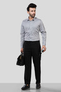 Jonesburg Men's Solid Slim Fit Formal Shirt | Grocsy