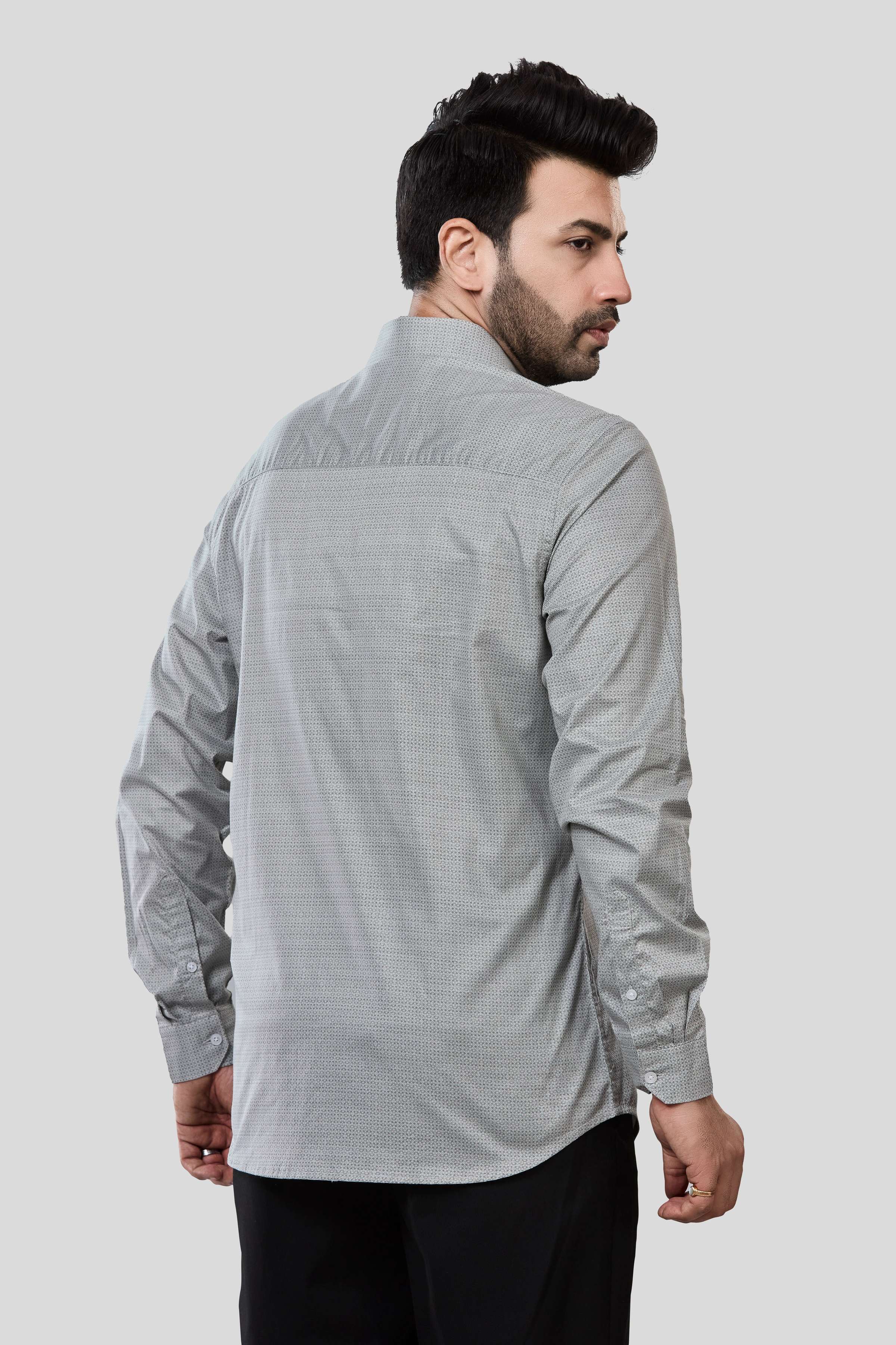 Jonesburg Men's Printed Slim Fit Formal Shirt | Grocsy