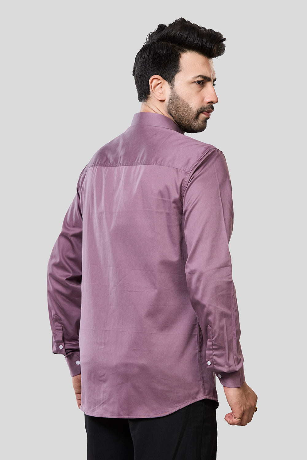 Jonesburg Men's Solid Slim Fit Formal Shirt | Grocsy