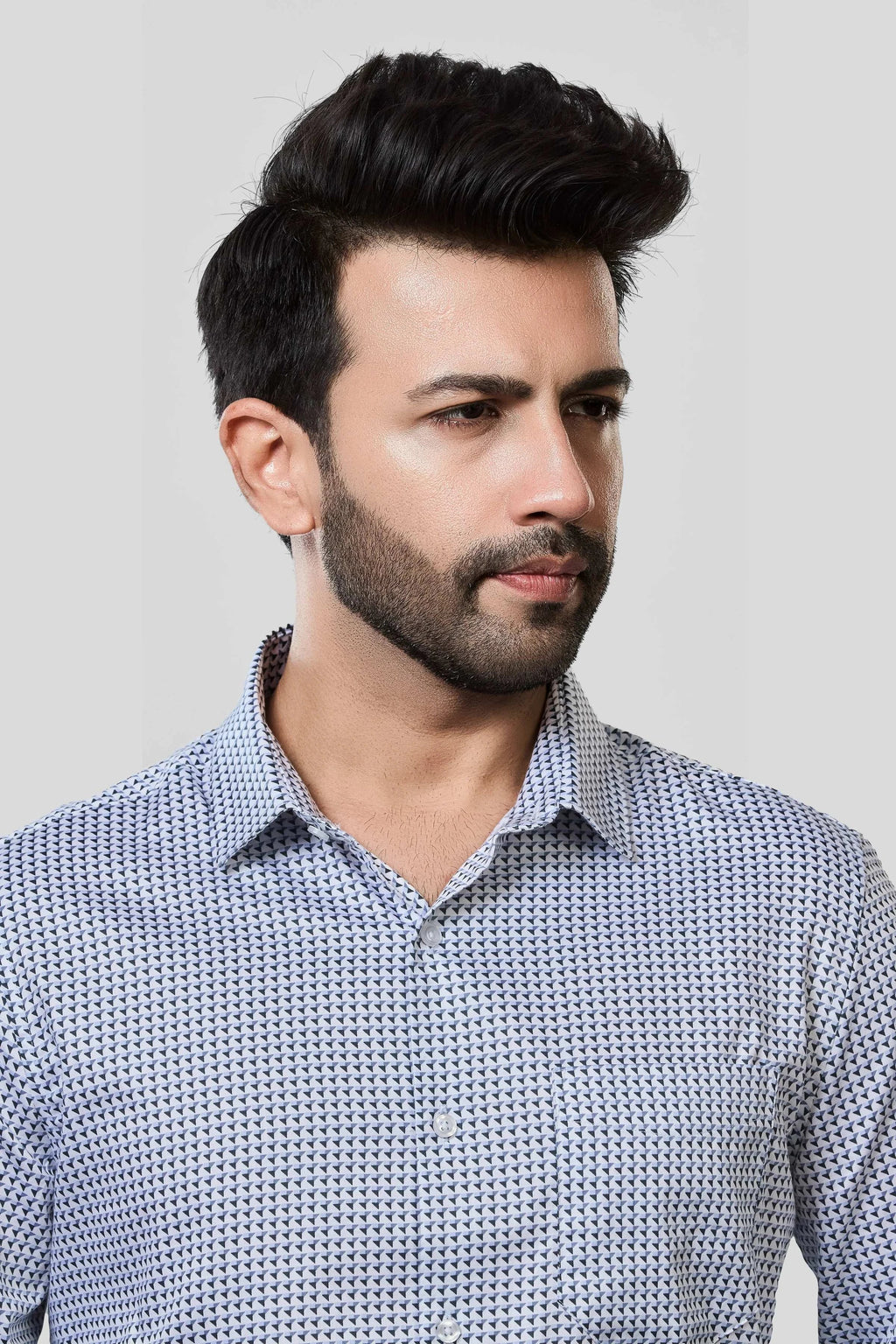 Jonesburg Men's Printed Slim Fit Formal Shirt | Grocsy
