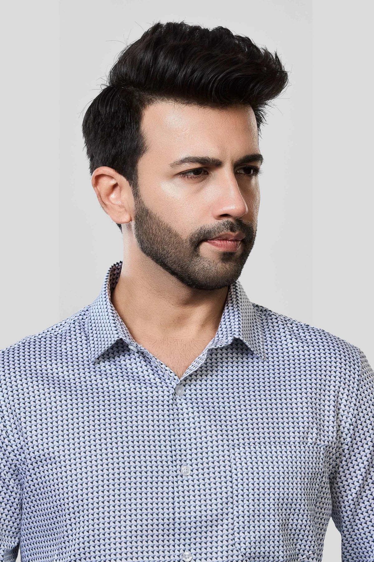 Jonesburg Men's Printed Slim Fit Formal Shirt | Grocsy