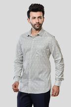Jonesburg Men's Printed Slim Fit Formal Shirt | Grocsy