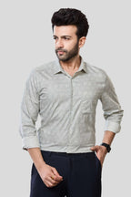 Jonesburg Men's Printed Slim Fit Formal Shirt | Grocsy