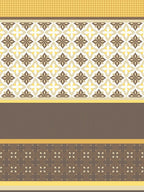 Home Ecstasy Mustard & Cream Ethnic Motifs 140TC Bedsheet With Pillow Covers | Grocsy