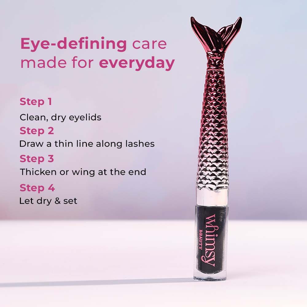 Whimsy Beauty Beauty Mermaid Liquid Kajal Liner - Purple | Grocsy