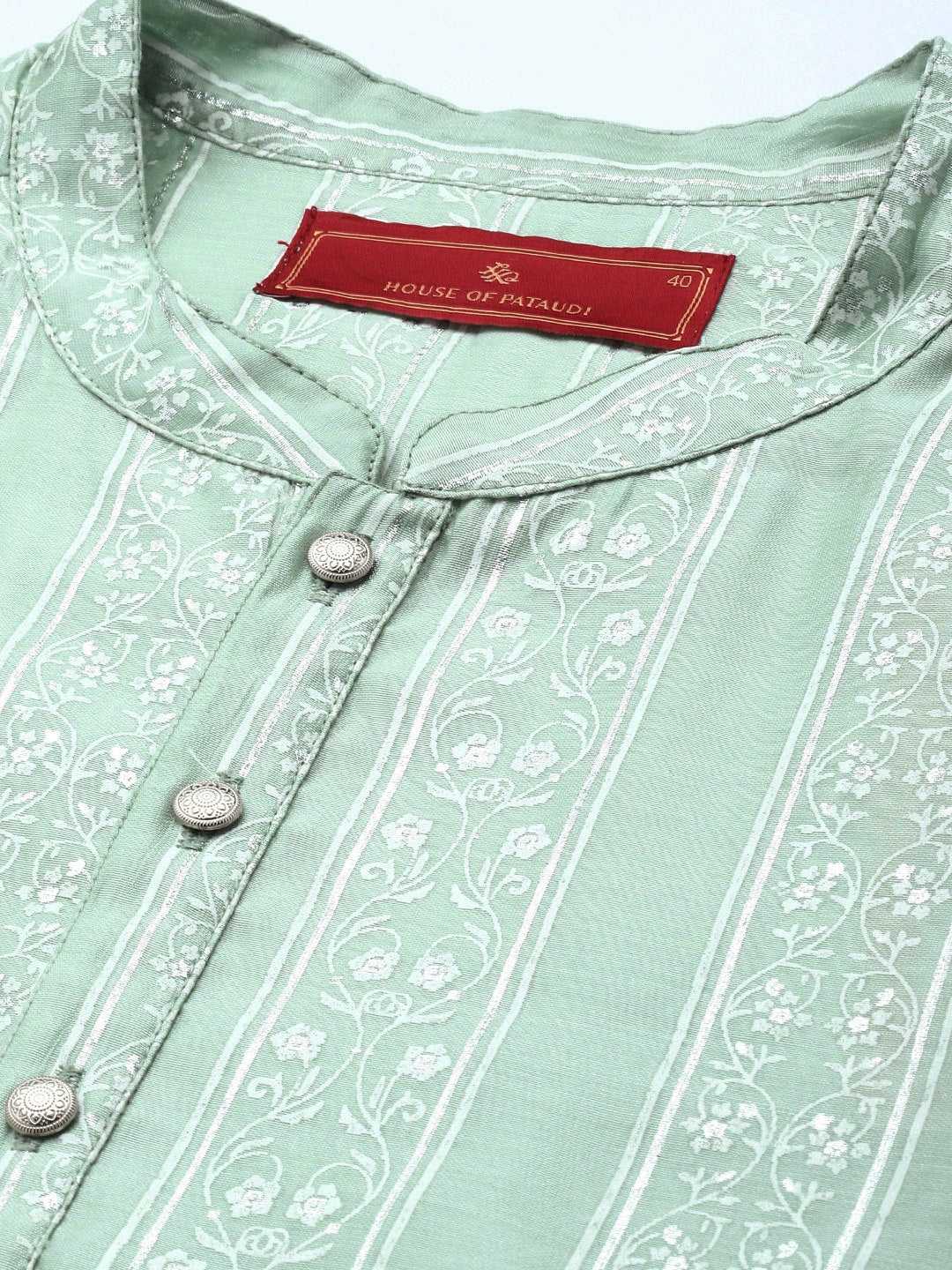 House of Pataudi Ethnic Motifs Printed Straight Jashn Kurta | Grocsy