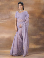 kasee Embroidered Floral Sequinned Saree | Grocsy
