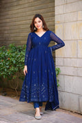 Yash Enterprise Whispering Breeze Georgette Embroidered Suit Set | Grocsy