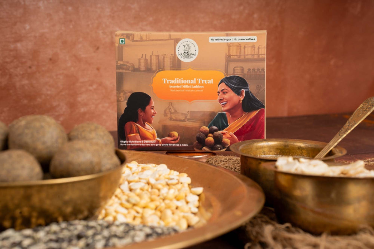 Narchuvai Foods Assorted Millet Laddoos | Grocsy