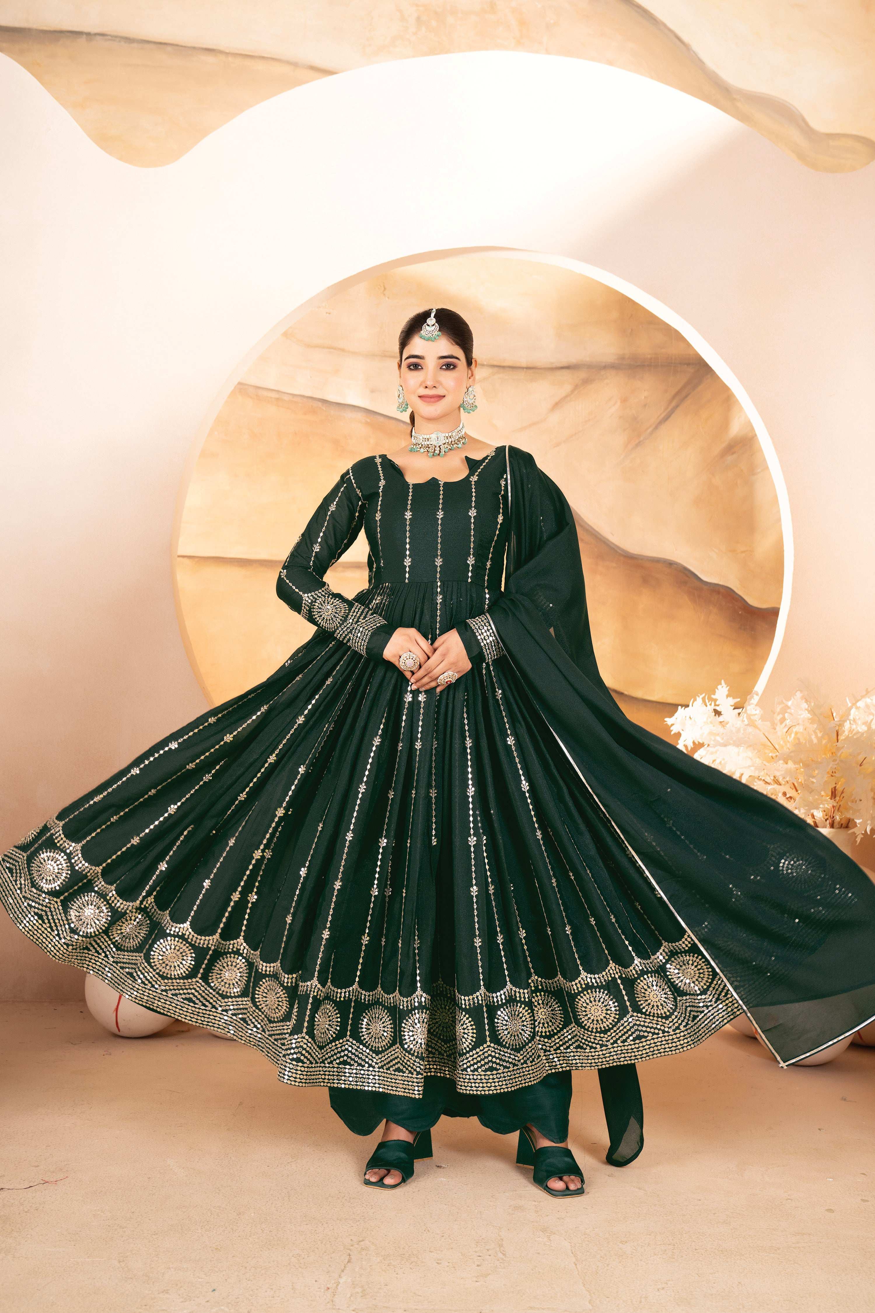 Yash Enterprise Black Rayon Cotton With Embroidery Suit Set | Grocsy