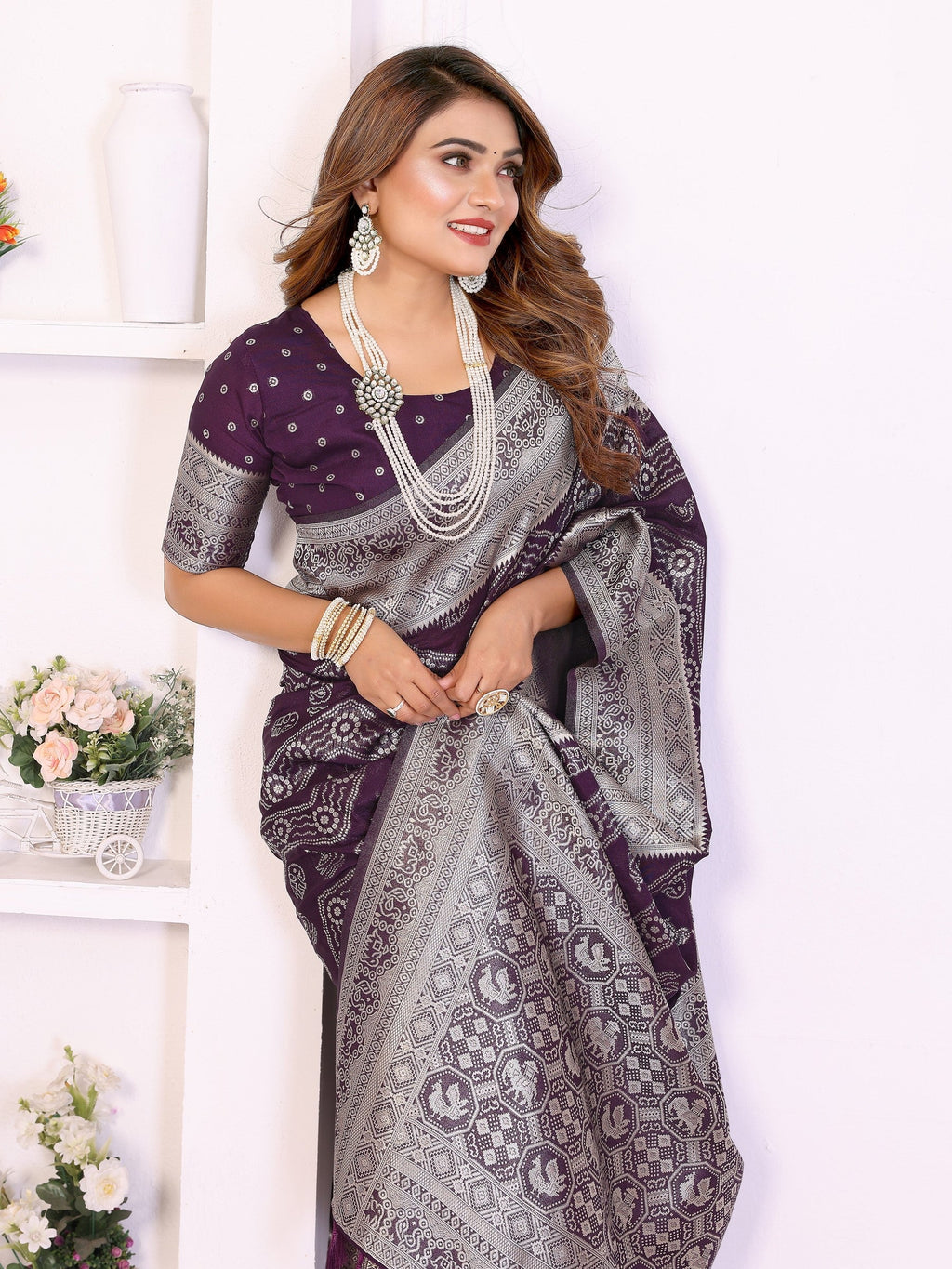 Anaita Premium Georgette Silk Saree | Grocsy