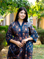 Hand Embroidered & Floral Printed Lace Detailed Kurta With Printed Pant & Dupatta Premium Luxury, Multicolor - Hiral Fashion | Grocsy