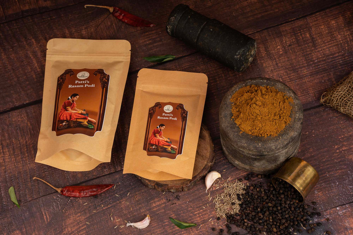 Narchuvai Foods Patti’s Rasam Podi | Grocsy