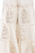 Mominos Fashion Cotton Off White Gotta Work Sharara For Girls | Grocsy