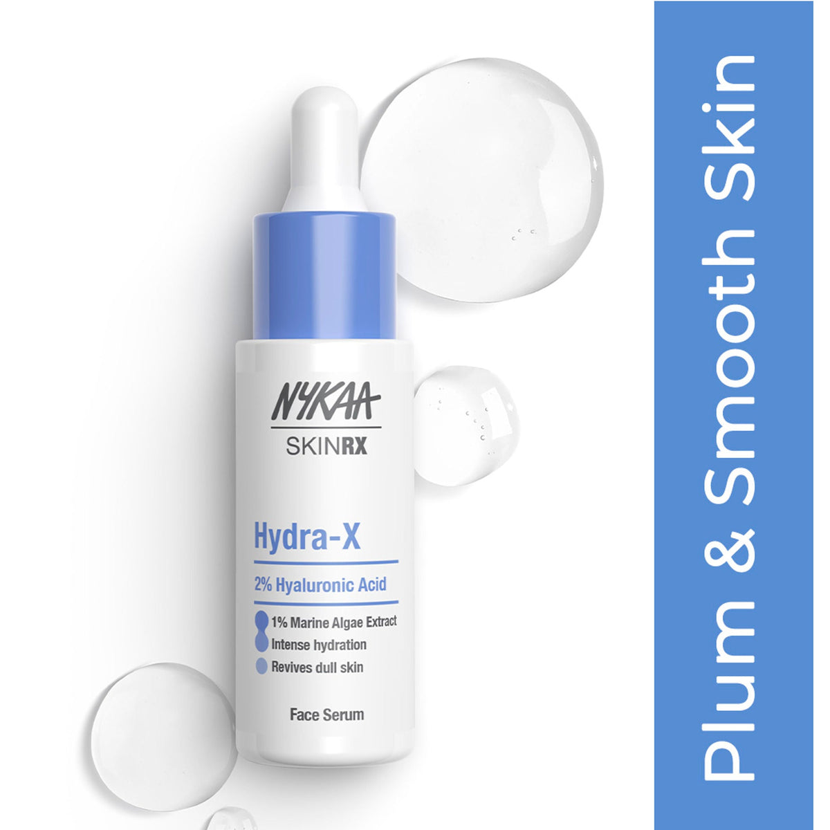Nykaa SkinRX Hydra X with 2% Hyaluronic Acid + 1% Vitamin B5 Serum for Deep Hydration & Soft Skin | Grocsy