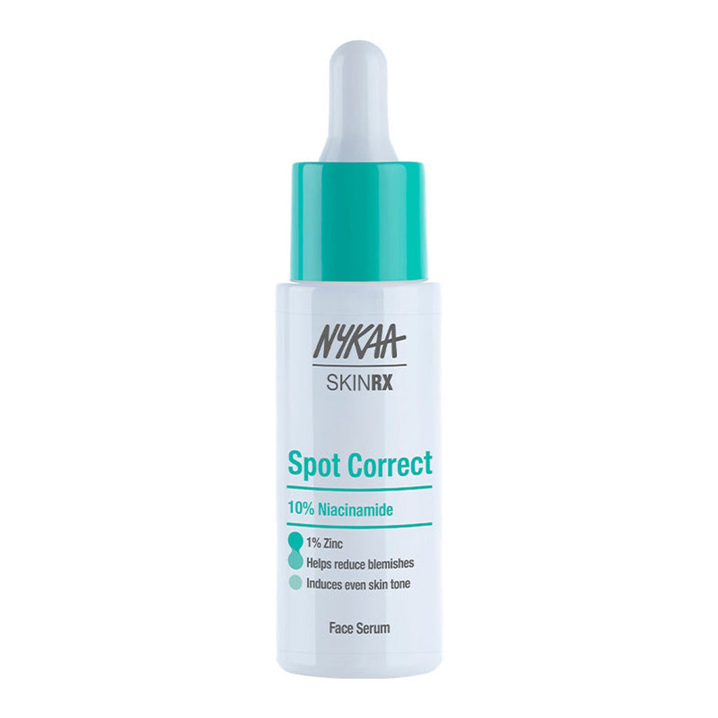 Nykaa SKINRX Spot Corrector with 10% Niacinamide + 1% Zinc Serum to Fade Dark Spots & Pigmentation | Grocsy