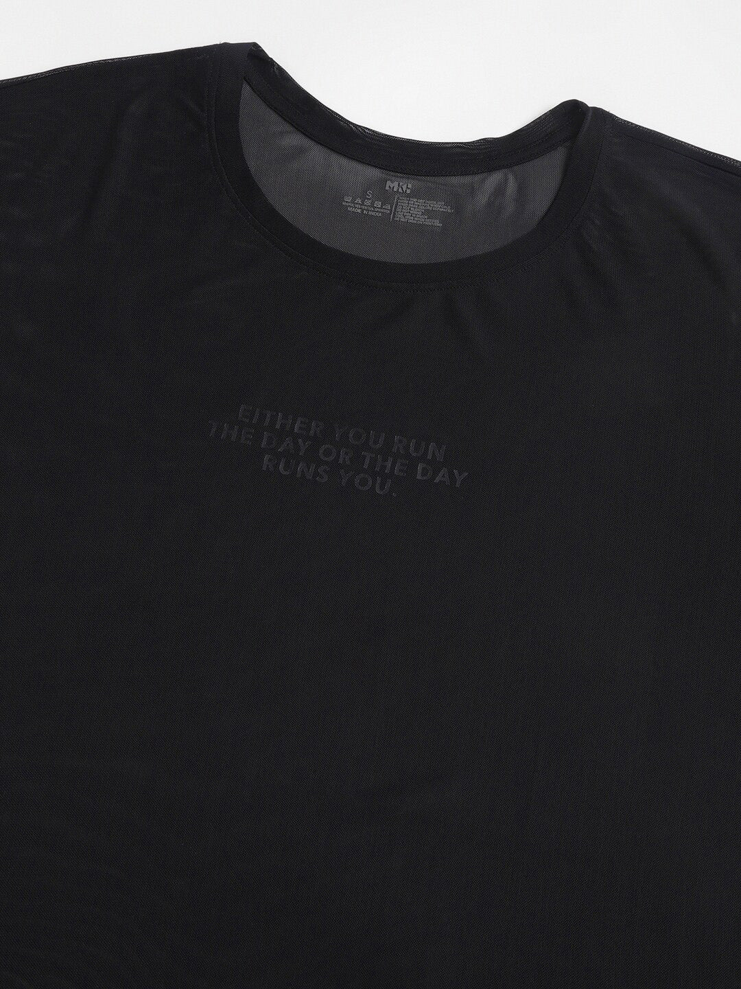 MKH Typography Printed Dri-FIT Relaxed Fit Sports T-shirt | Grocsy