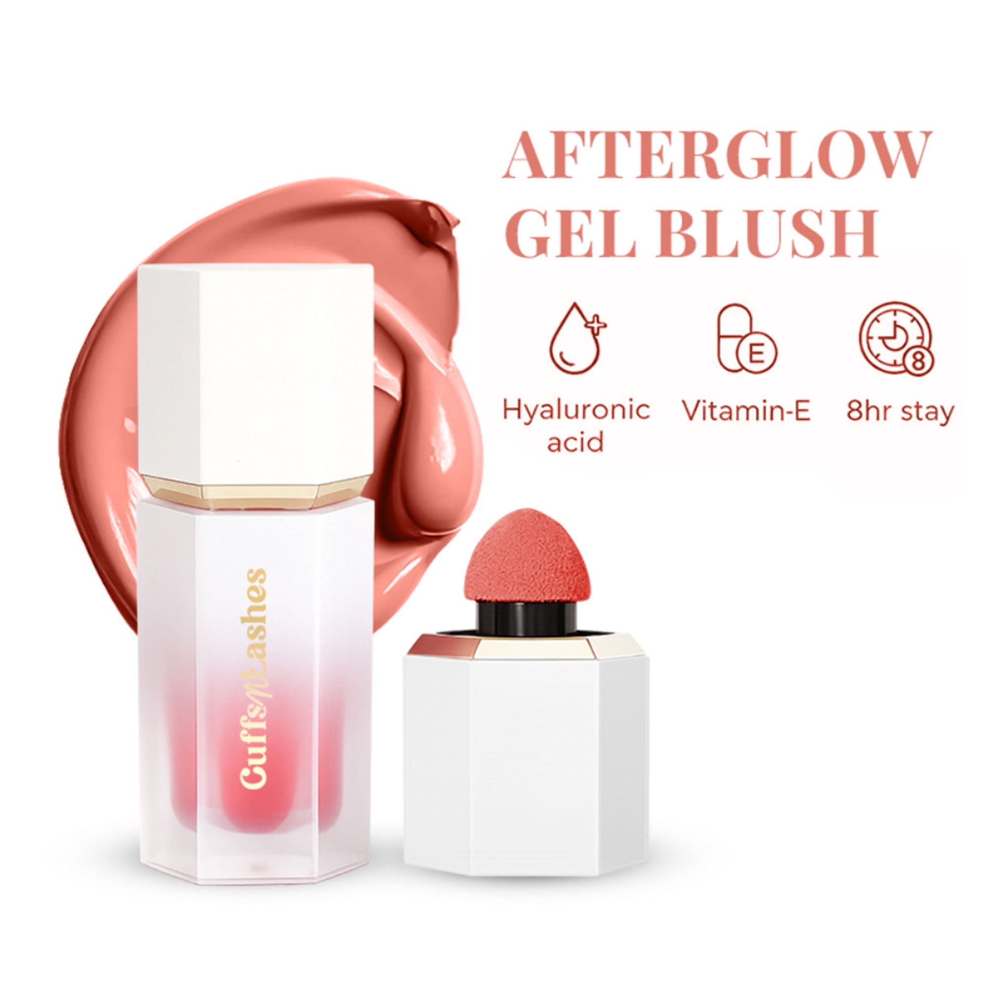 CUFFS N LASHES After Glow Liquid Blush - 04 Orange Blossom | Grocsy