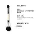 CUFFS N LASHES Concealer & Foundation Dual Brush - 03 | Grocsy