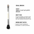 CUFFS N LASHES Flat Brush & Blending Dual Brush - 04 | Grocsy