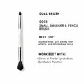 CUFFS N LASHES Small Smudger & Pencil Dual Brush - 05 | Grocsy