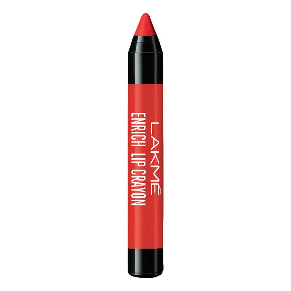Lakme Enrich Lip Crayon - Red Stop | Grocsy