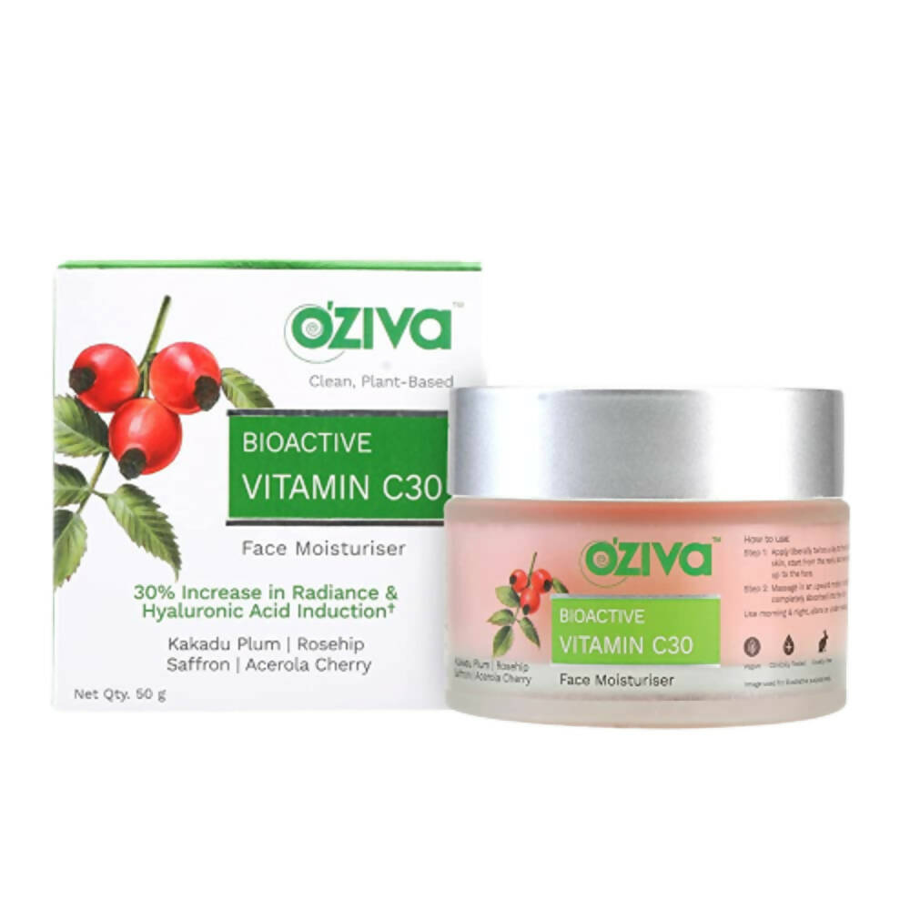 OZiva Bioactive Vitamin C30 Face Moisturiser | Grocsy