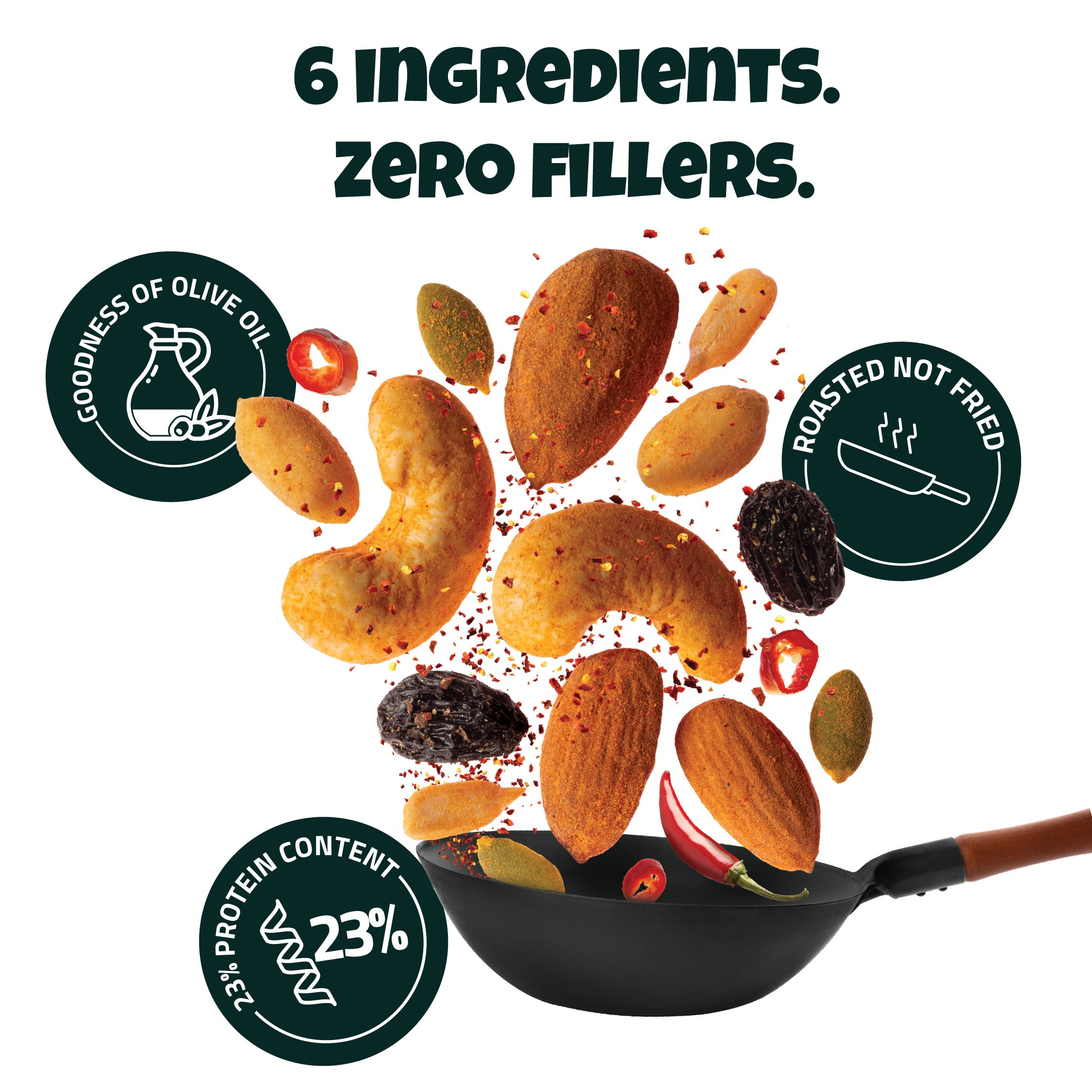 Farmley Peri Peri Snack Mix | Grocsy