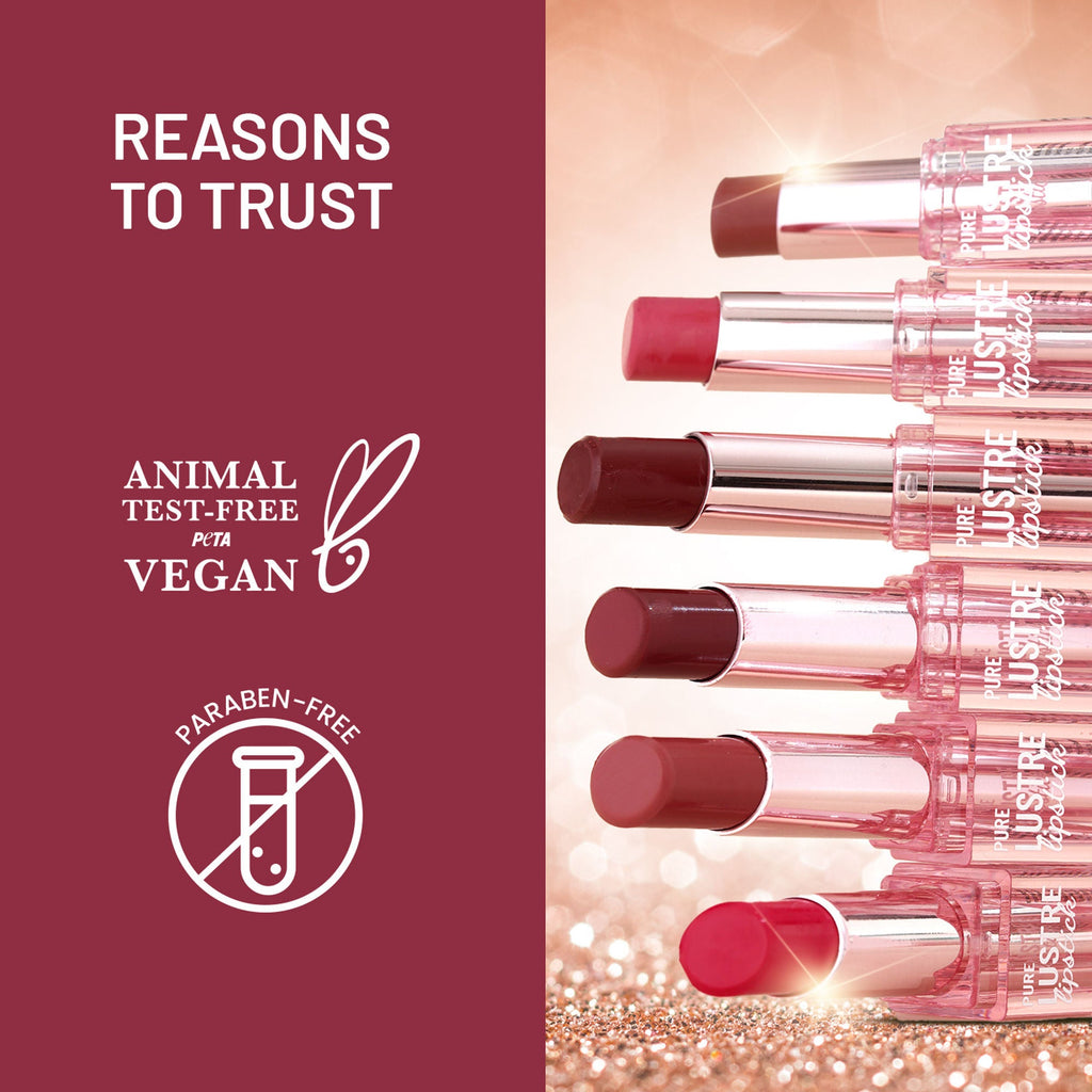 Swiss Beauty High Shine Finish Smooth Glide Pure Lustre Lipstick - 4 It's Bare | Grocsy