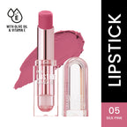 Swiss Beauty High Shine Finish Smooth Glide Pure Lustre Lipstick - 5 Silk Pink | Grocsy
