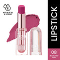 Swiss Beauty High Shine Finish Smooth Glide Pure Lustre Lipstick - 8 Bleached Pink | Grocsy