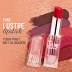 Swiss Beauty High Shine Finish Smooth Glide Pure Lustre Lipstick - 9 Cheeky Pink | Grocsy