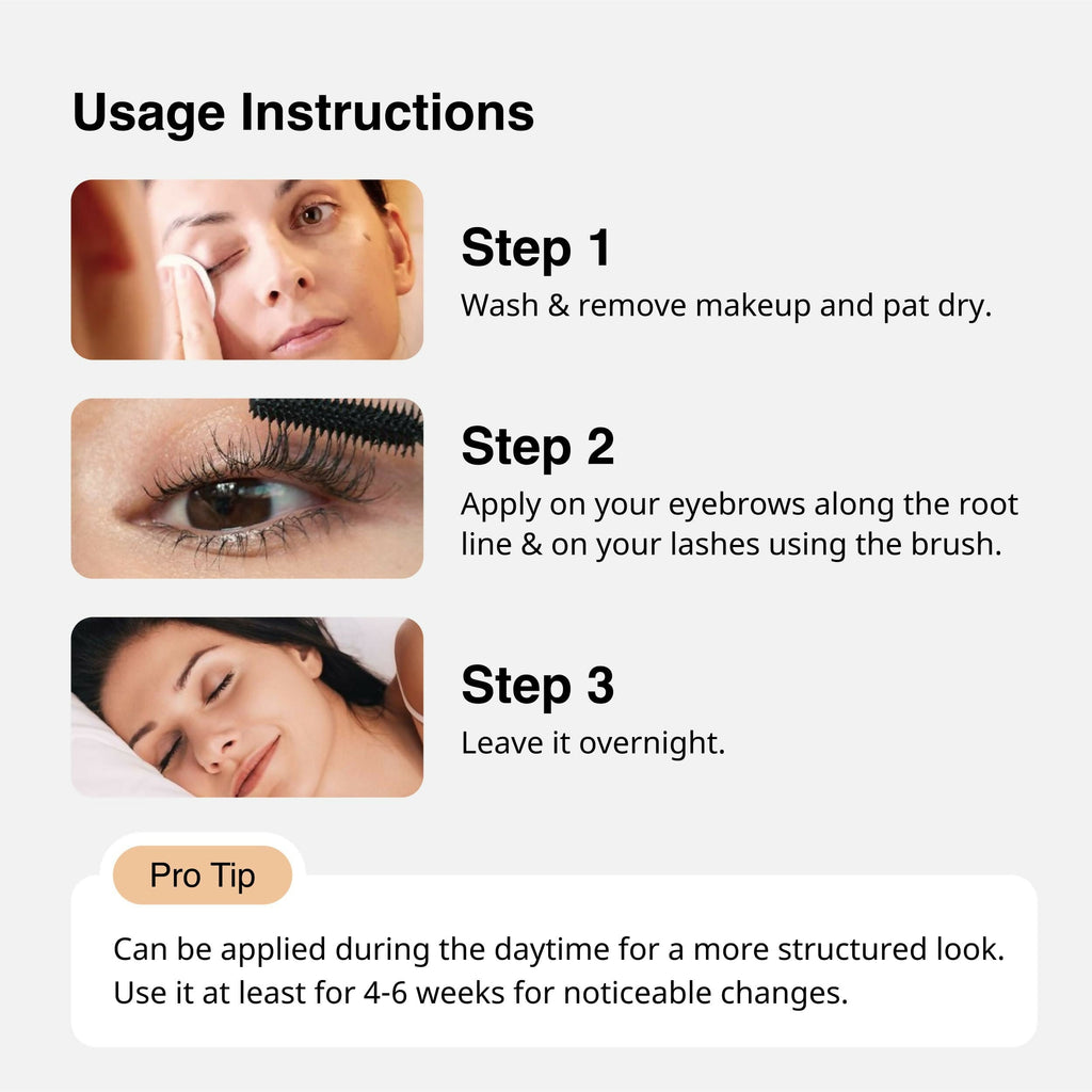 Cureskin Eye Brow & Lash Oil - Eyelash Growth Serum | Grocsy