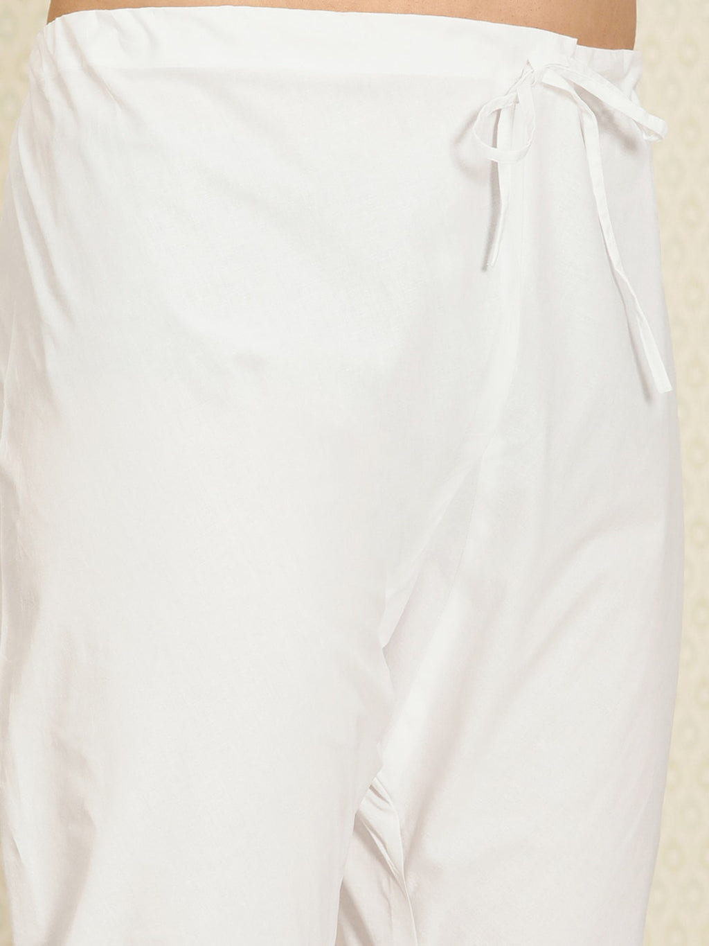 House of Pataudi Men Chikankari Embroidered Pure cotton Jashn Kurta with Churidar | Grocsy