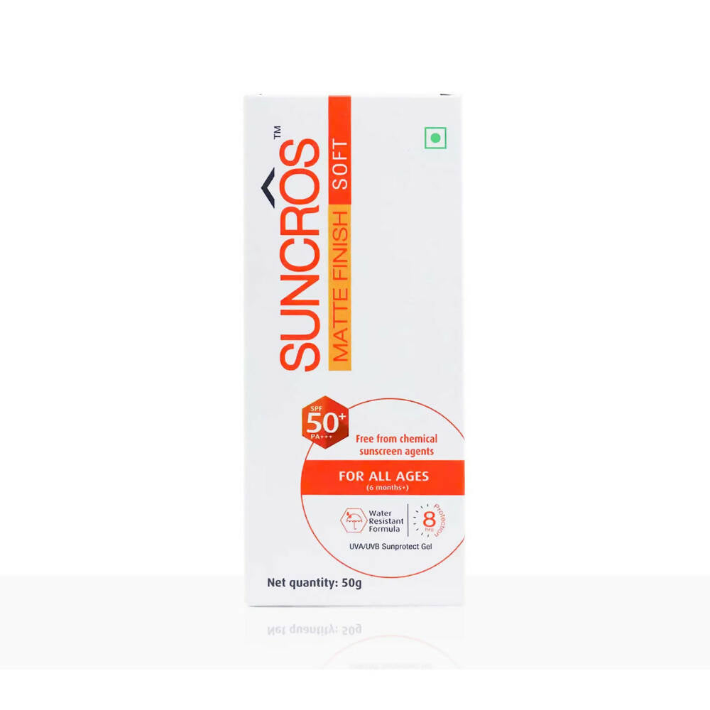 Suncros Matte Finish Soft Gel SPF 50+ | Grocsy