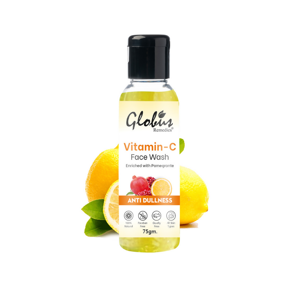 Globus Remedies Anti Ageing Globus Naturals Anti-Ageing Skin Brightening Vitamin C Face Wash | Grocsy