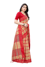 Vamika Cream Cotton Silk Weaving Saree (SATURN CHICKU) | Grocsy