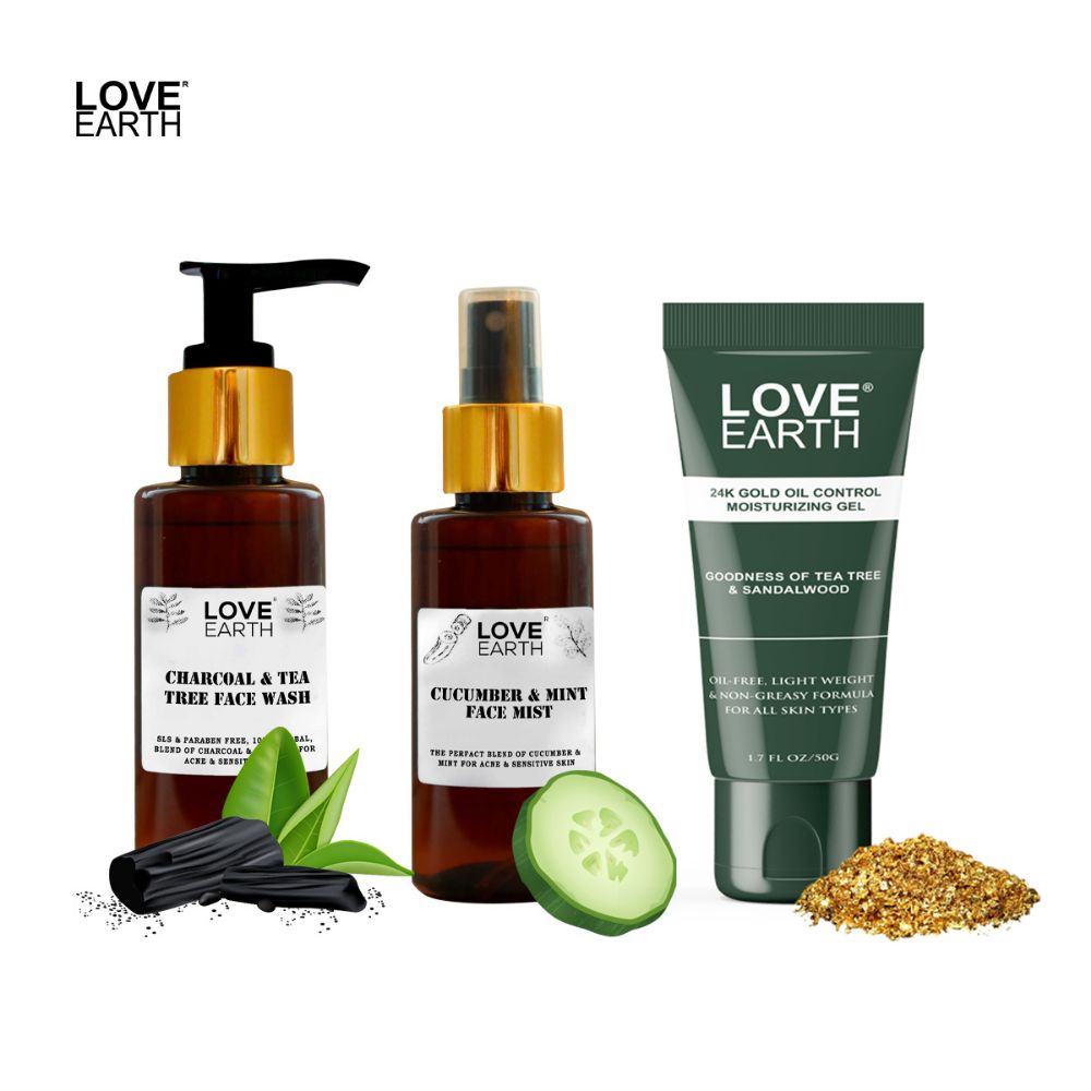 Love Earth Anti Acne Kit | Grocsy