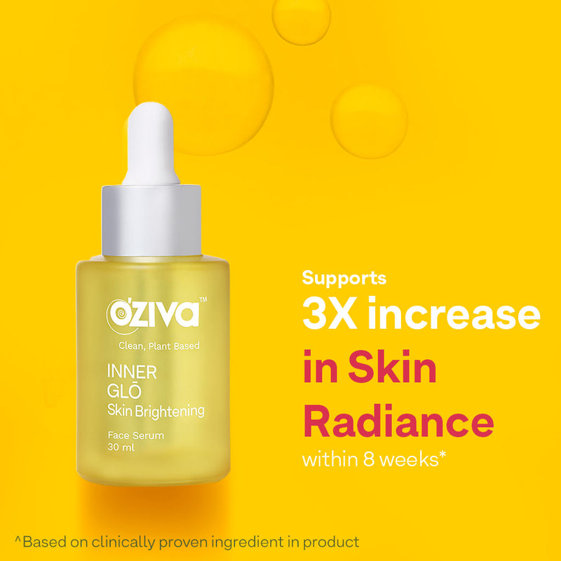 OZiva Plant Based Inner Glo Skin Brightening Face Serum | Grocsy
