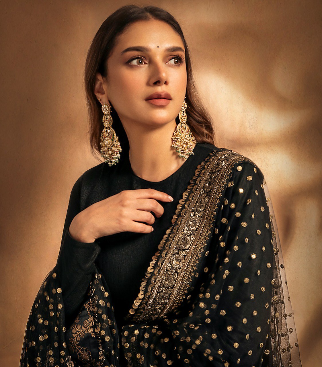 Yash Enterprise Black Rayon Cotton Embroidery Zari Sequins-Work Suit Set | Grocsy