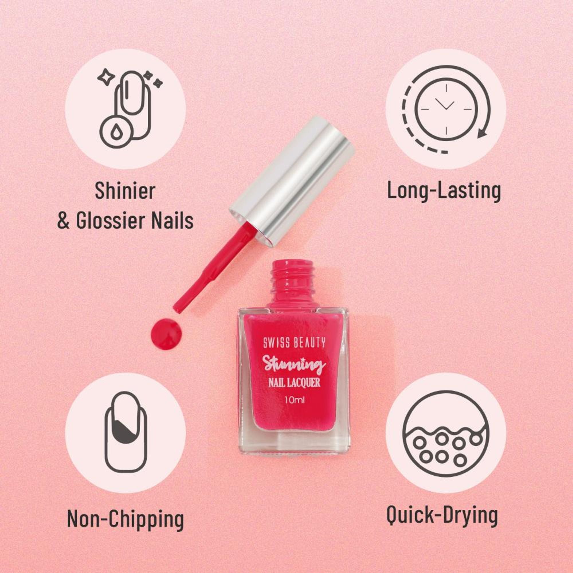 Swiss Beauty Stunning Nail Lacquer - Shade 07 | Grocsy