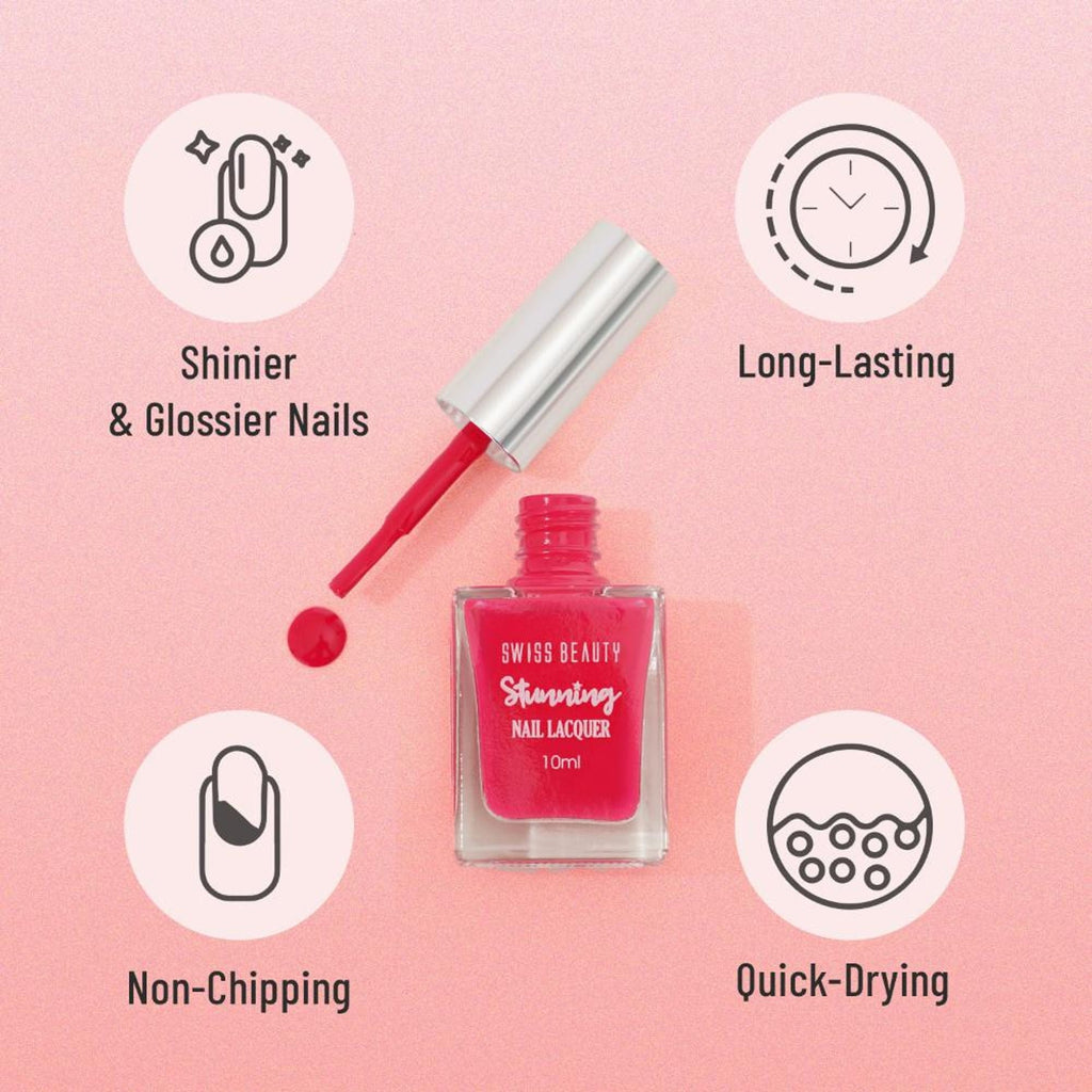 Swiss Beauty Stunning Nail Lacquer - Shade 54 | Grocsy