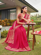 Tikhi Imli Woven Design Zari Art Silk Saree | Grocsy