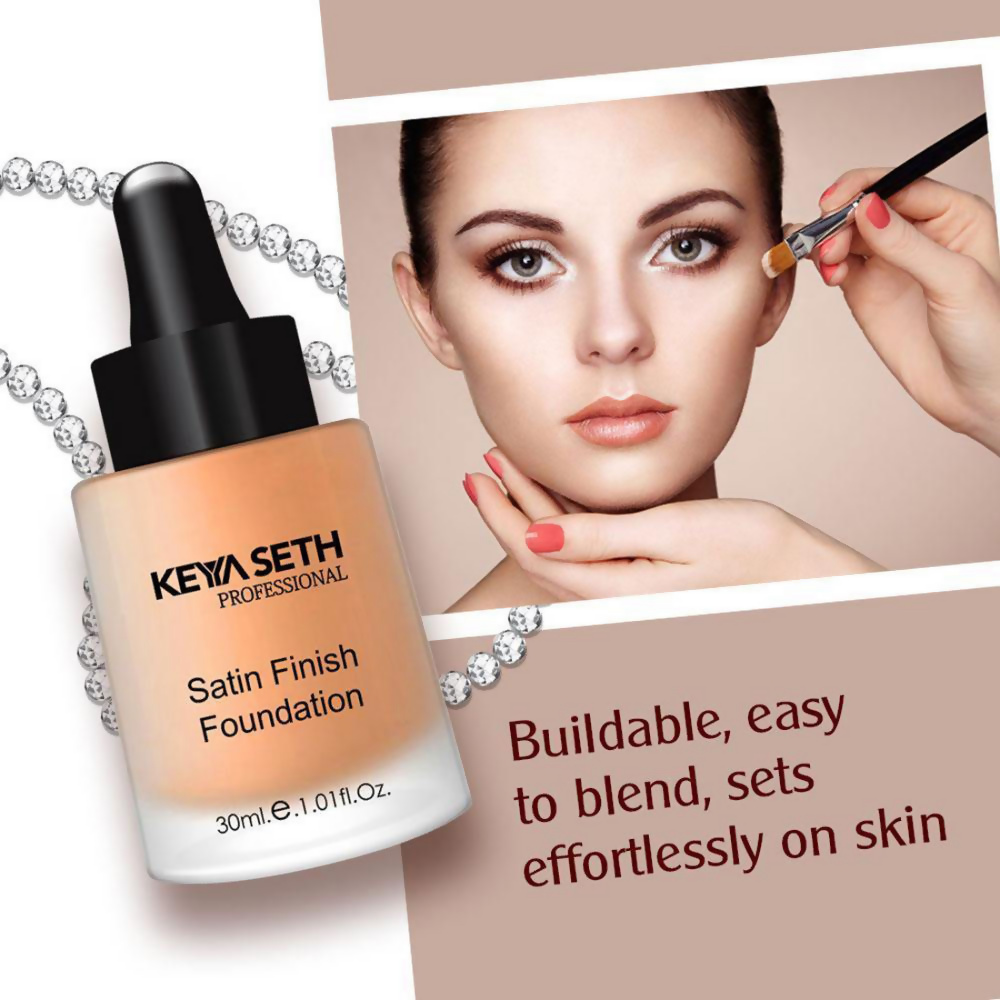 Keya Seth Aromatherapy Professional Satin Finish Foundation - Shade 3 | Grocsy