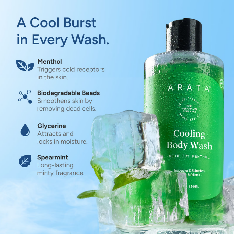 Arata Cooling Body Wash With Menthol | Grocsy