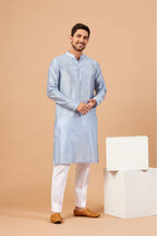 Viva Dot Designer Men's Kurta by Hilo Design | Grocsy